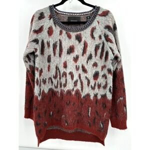 MAISON SCOTCH BIKER MOHAIR/WOOL BLEND SWEATER Women's‎ Size 3 (Large)